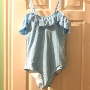 Lands End Ruffle Swimsuit NWT